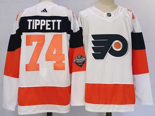 Men's Philadelphia Flyers #74 Owen Tippett White 2024 Stadium Series Stitched Jersey,We sell and wholesale Men's Philadelphia Flyers #74 Owen Tippett White 2024 Stadium Series Stitched Jersey on line form chian!